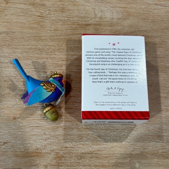 Hallmark Keepsake Four Calling Birds Christmas Ornament, Collectible - Picture 6 of 6
